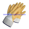 Yellow Latex Working Glove, Safety Cuff